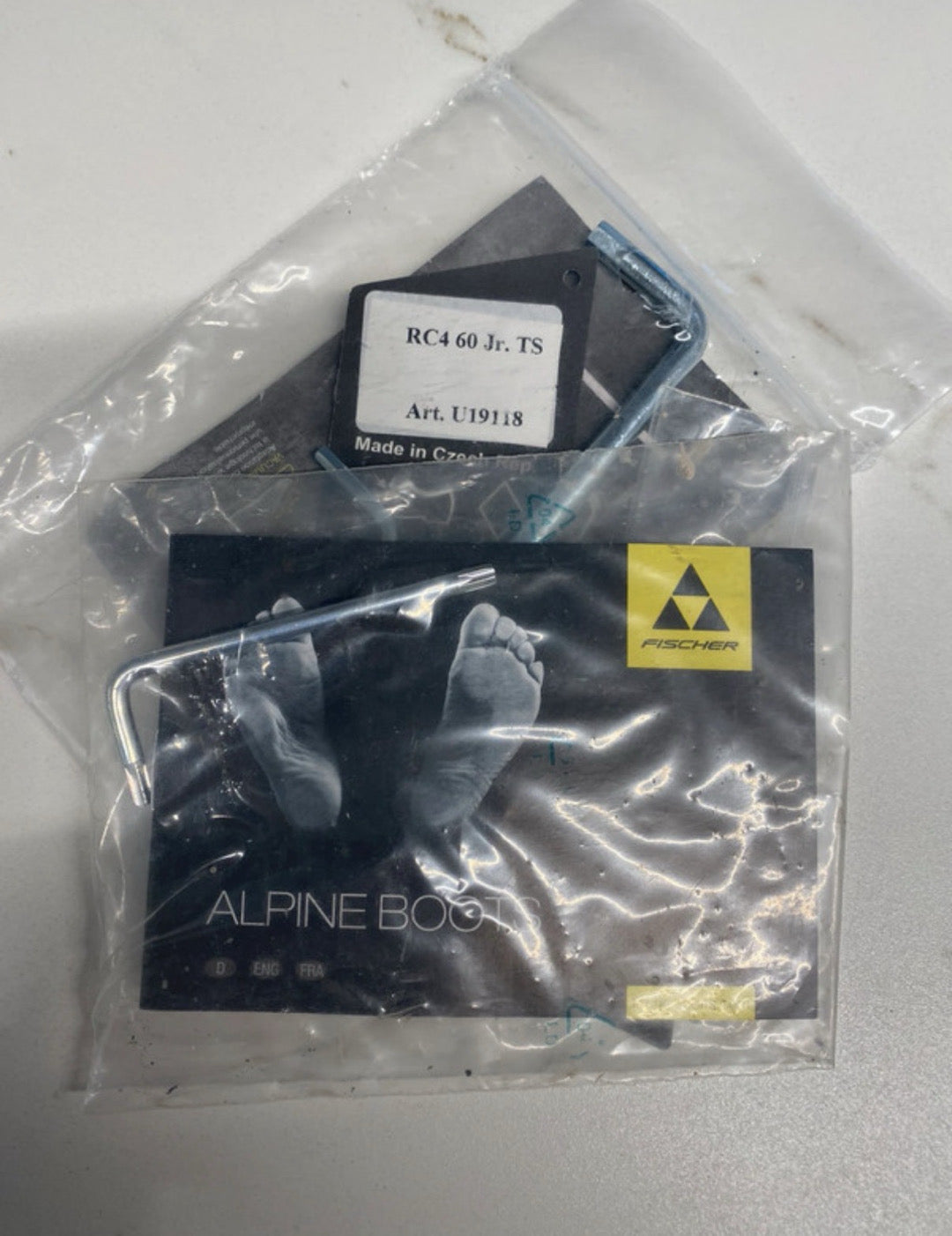 scarponi sci Fischer Junior RC4 60 misura 22.5 cm usati