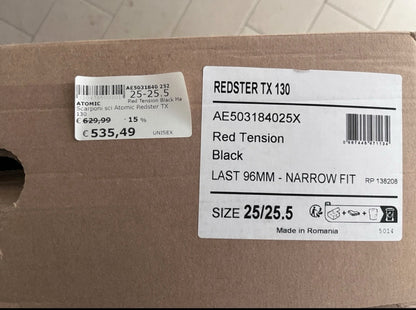 scarponi sci Atomic Redster 130 tx tg. 25-25.5 usati