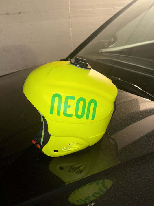 casco sci neon bambino 53-54cm usato