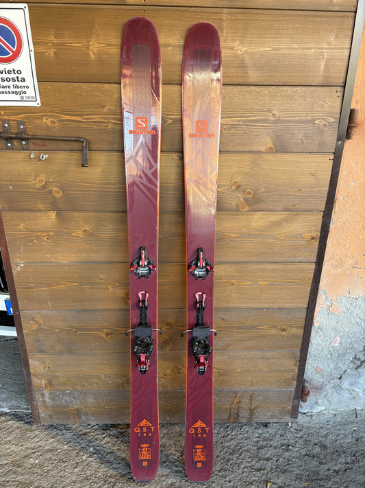 Sci scialpinismo Salomon QST106 181 cm + pelli usati