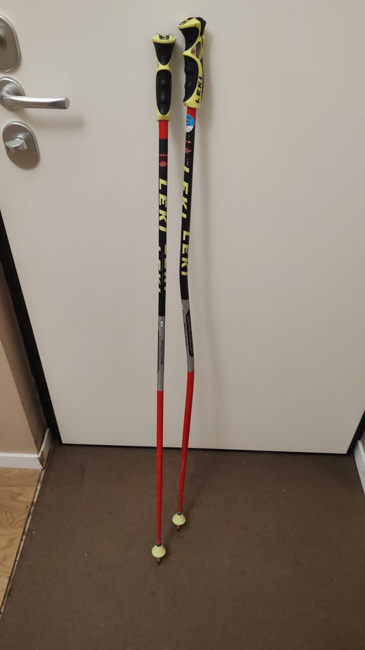 120cm Bastoncini Leki Carbon Worldcup Racing usati