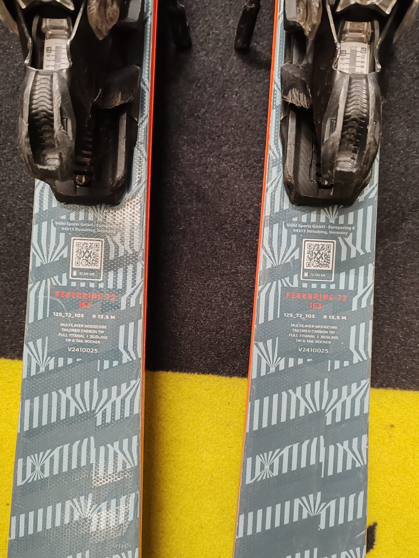 163cm Sci Völkl Peregrine 72 r13.5 2025 usato