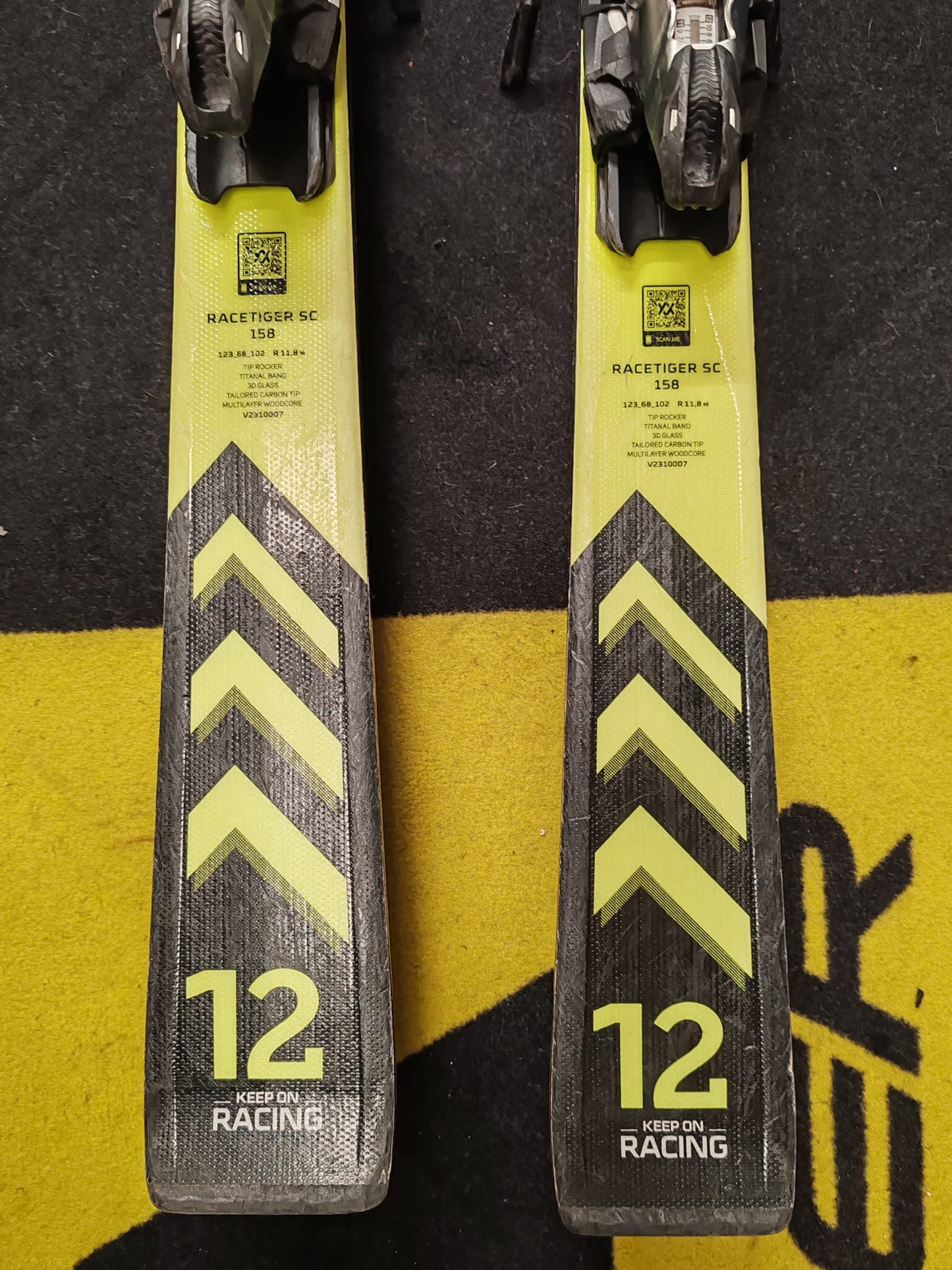 158cm Sci Volkl Racetiger SC 2024 usato