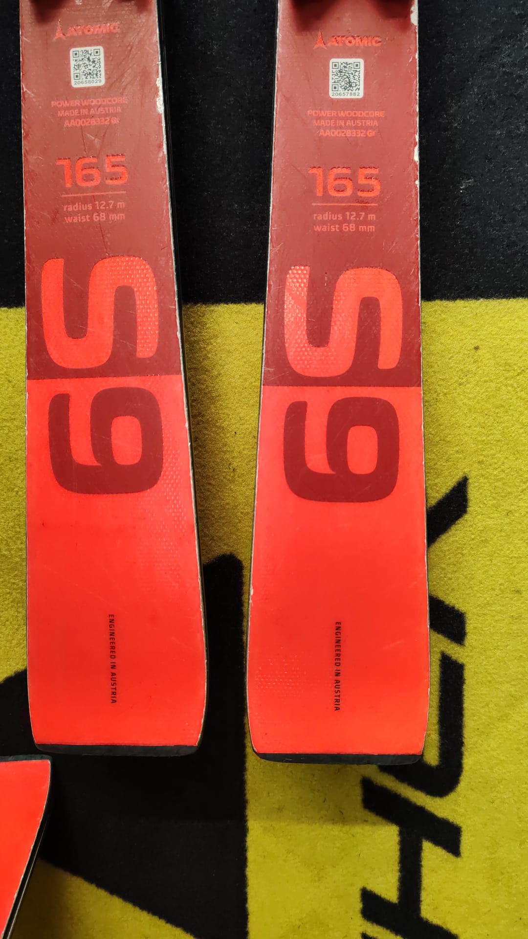 165cm Atomic Redster S9 2021 sci usato