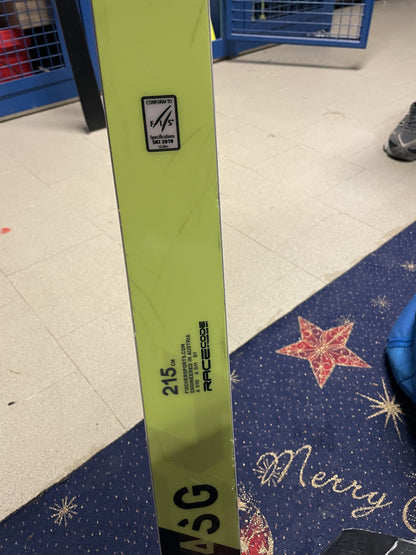 Sci Fischer gara 215cm super-g usati