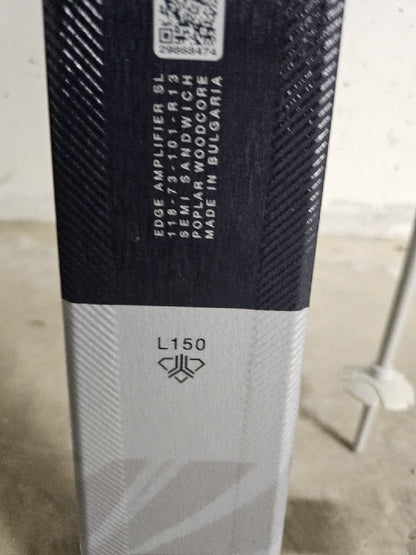 sci salomon lunghezza 150  bastoncini lunghezza 110cm usati