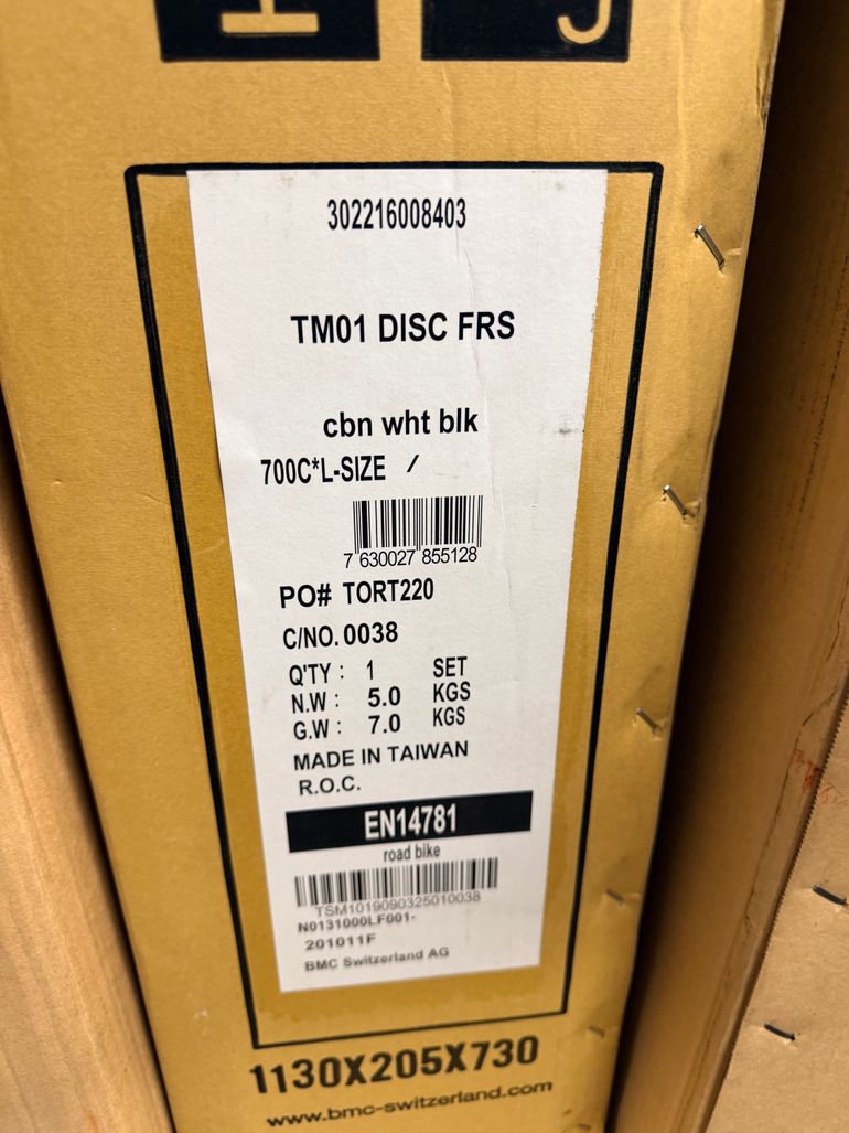 BMC Timemachine 01 DISC ONE 2023 Frameset tg L NUOVA