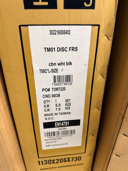 BMC Timemachine 01 DISC ONE 2023 Frameset tg L NUOVA