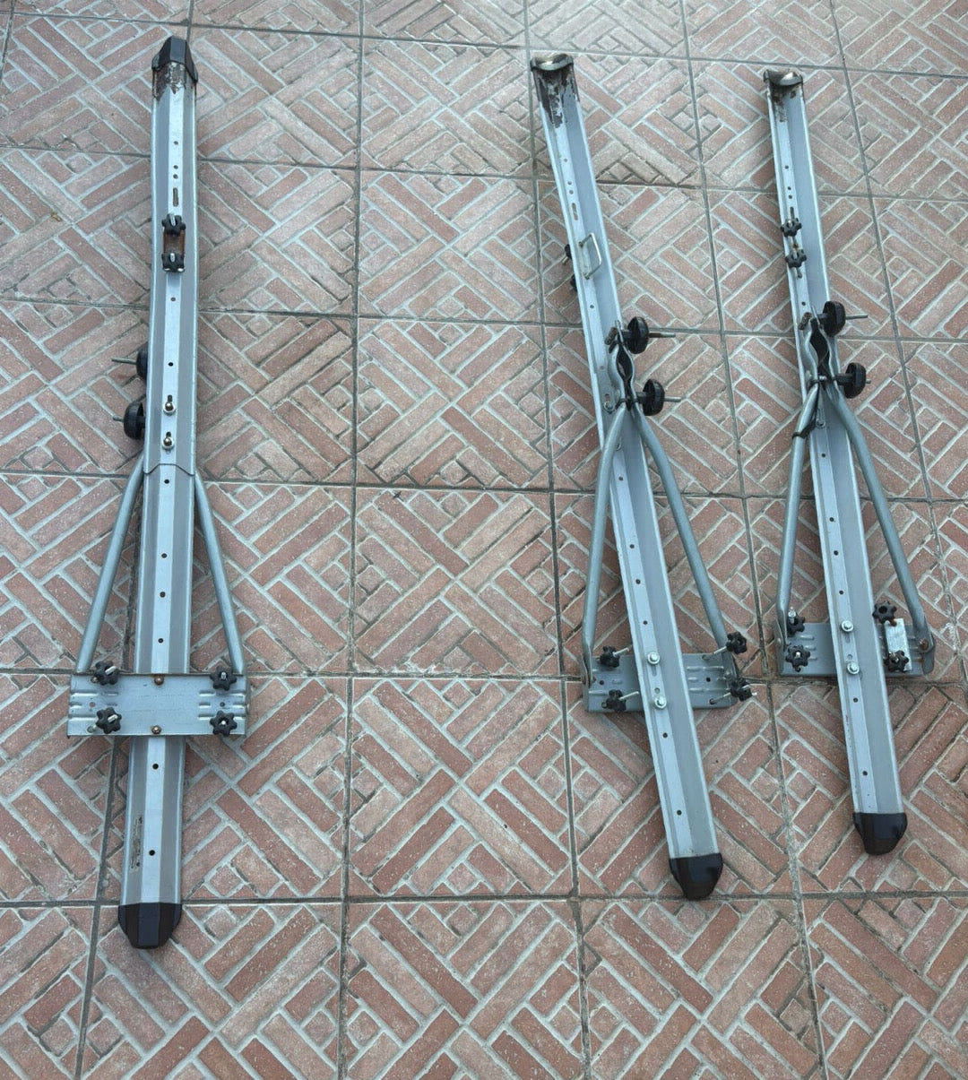 Porta bici da tetto in acciaio