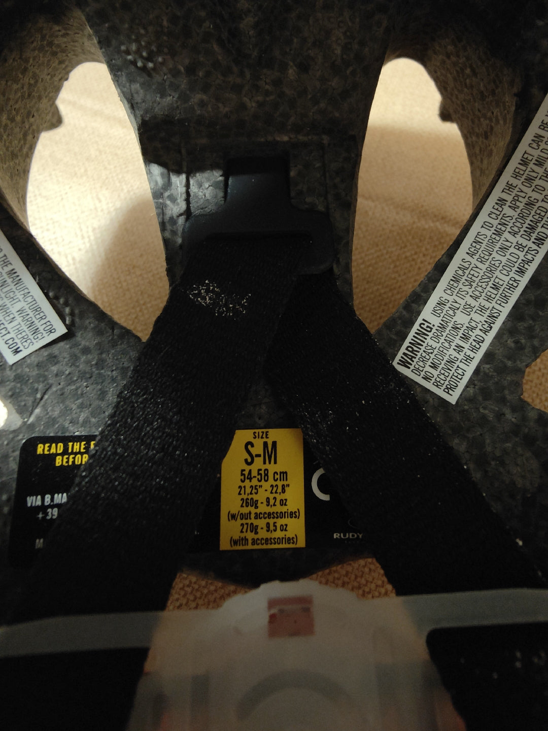 Casco Rudy per bici dal corsa  tg S-M (54-58 cm) usato 1 volta