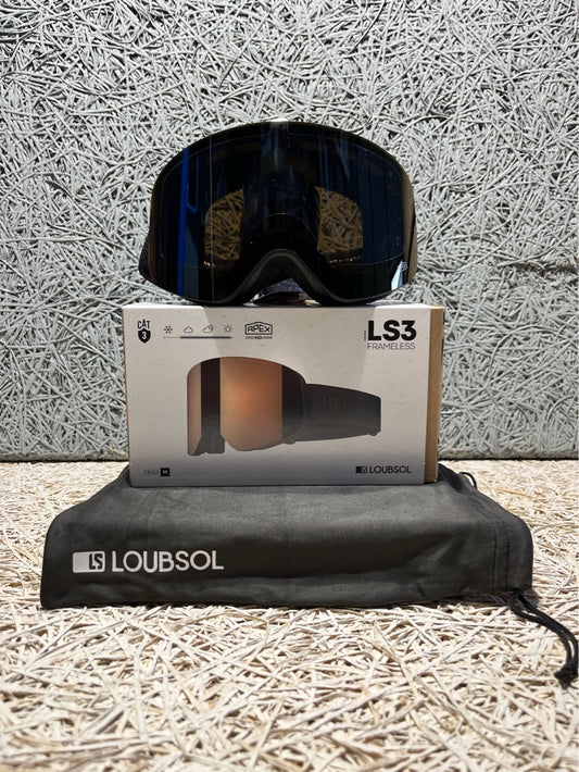 Maschera sci Loubsol LS3 Frameless APEX Cat 3 nera