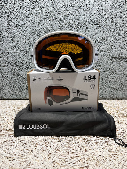 Maschera sci Loubsol LS4 OTG Cat 1-3 bianca nuova