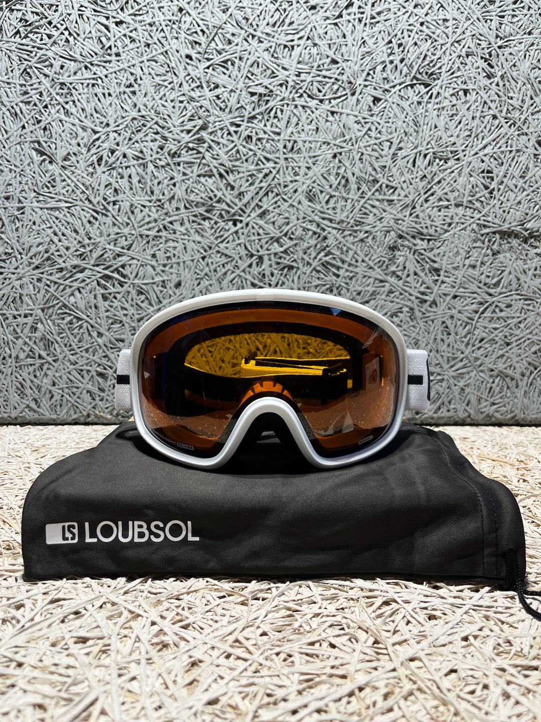 Maschera sci Loubsol LS4 OTG Cat 1-3 bianca nuova