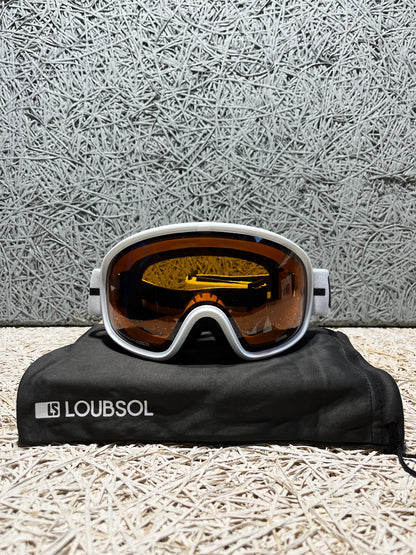 Maschera sci Loubsol LS4 OTG Cat 1-3 bianca nuova