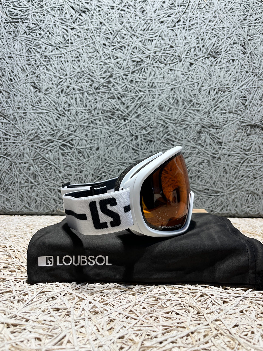 Maschera sci Loubsol LS4 OTG Cat 1-3 bianca nuova