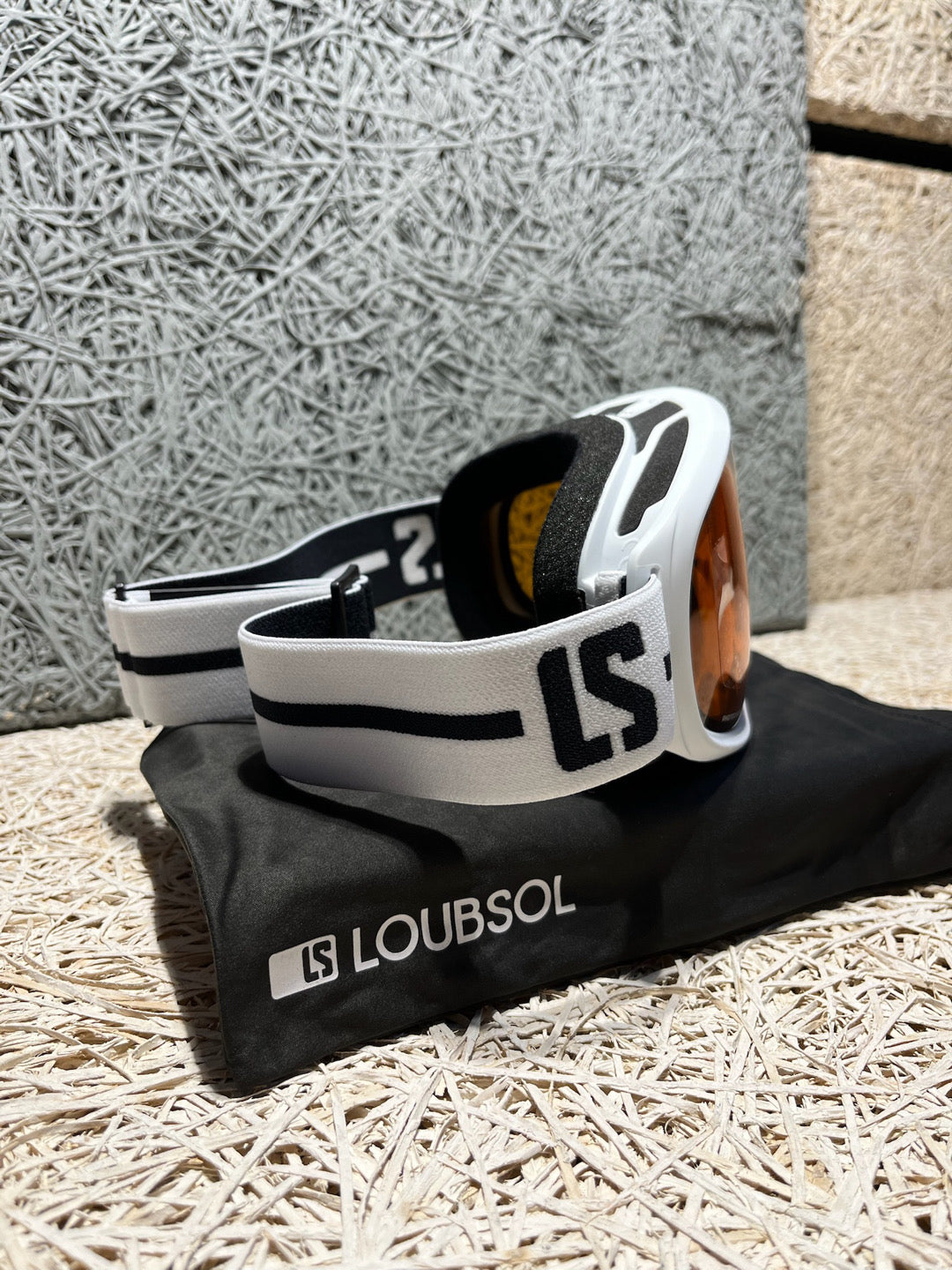 Maschera sci Loubsol LS4 OTG Cat 1-3 bianca nuova