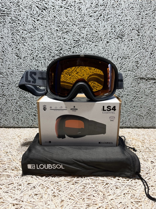 Maschera sci Loubsol LS4 OTG Cat 1-3 nera nuova