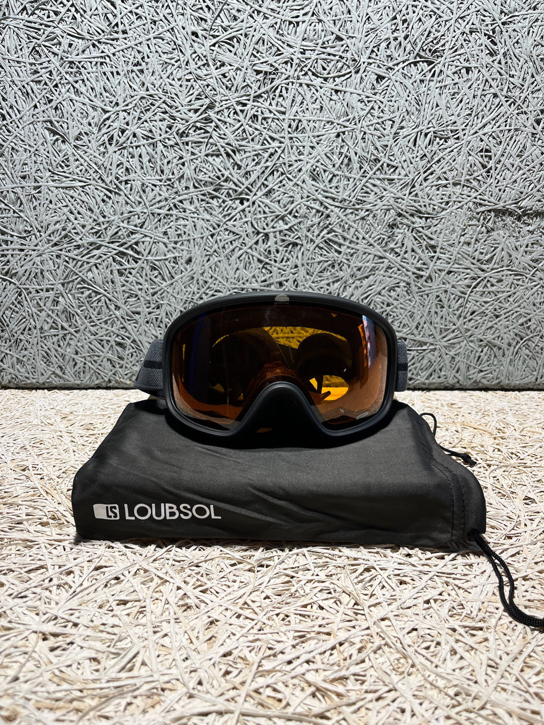 Maschera sci Loubsol LS4 OTG Cat 1-3 nera nuova
