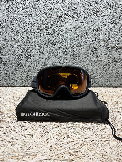 Maschera sci Loubsol LS4 OTG Cat 1-3 nera nuova