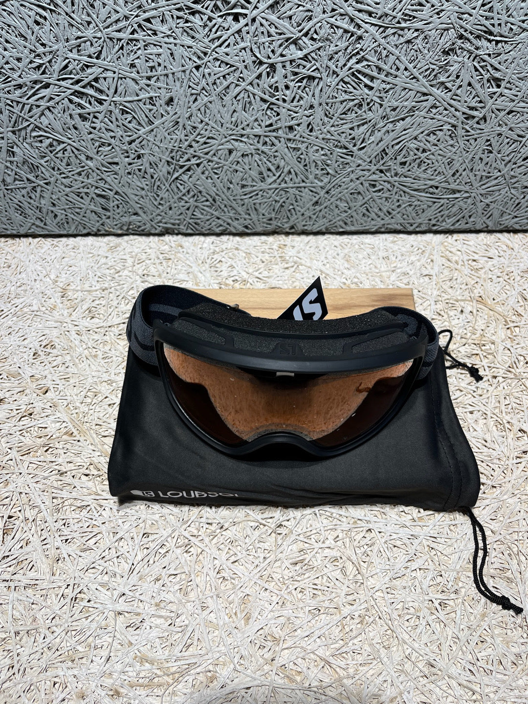 Maschera sci Loubsol LS4 OTG Cat 1-3 nera nuova