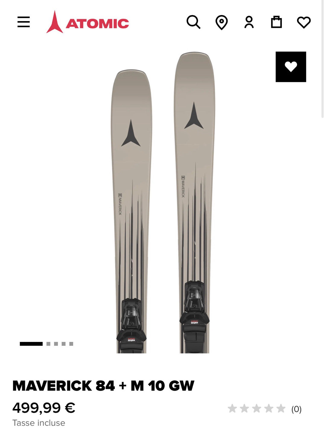 Atomic maverick 84 171cm + M10 GW nuovi