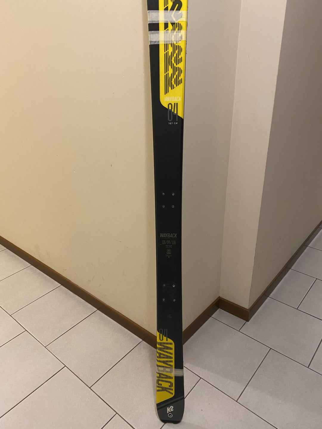 Sci scialpinismo K2 Wayback 84 167cm (forati) usati