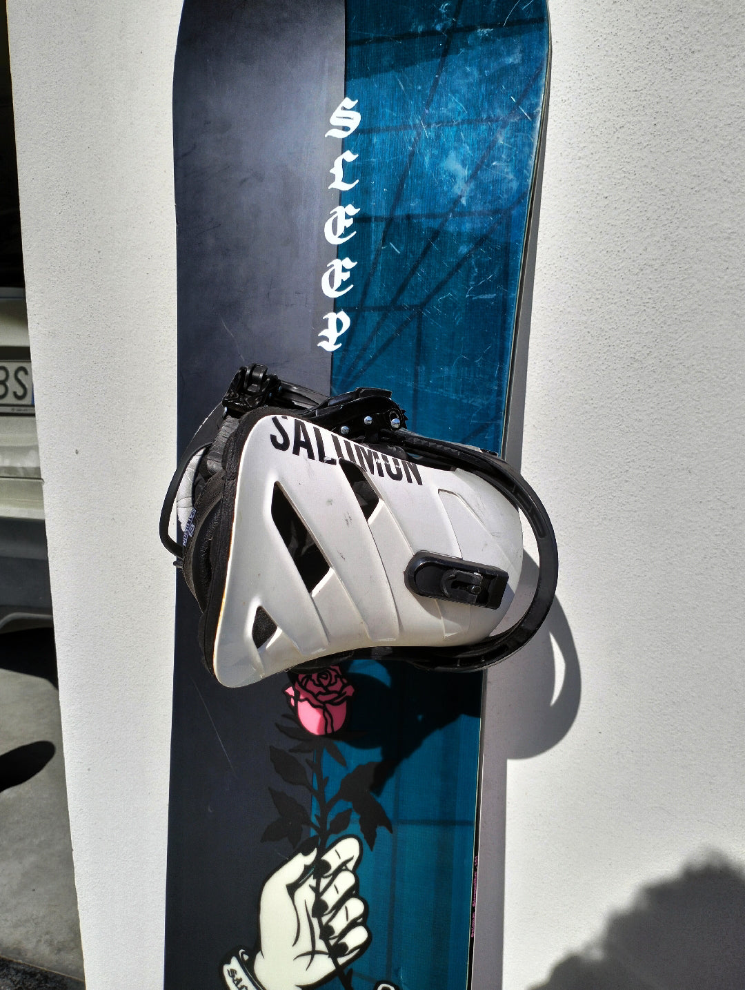 Tavola da snowboard con attacchi  Usata