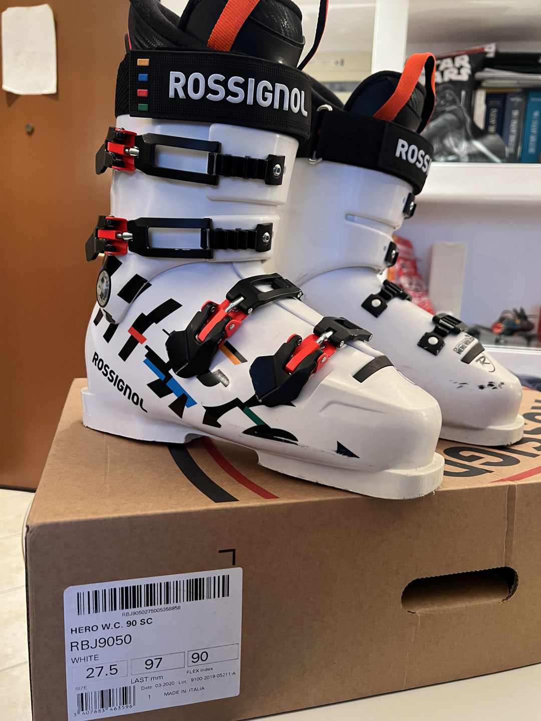 Scarponi sci Rossignol Hero World Cup 90SC tg 27.5 usati
