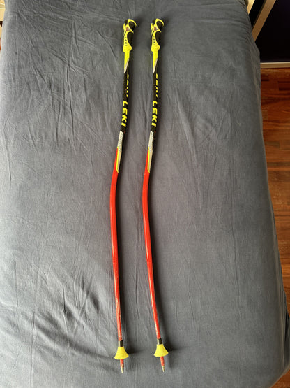 Bastoncini sci Leki World Cup Lite 120cm usati