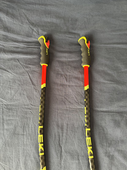 Bastoncini sci Leki World Cup Racing 130cm usati