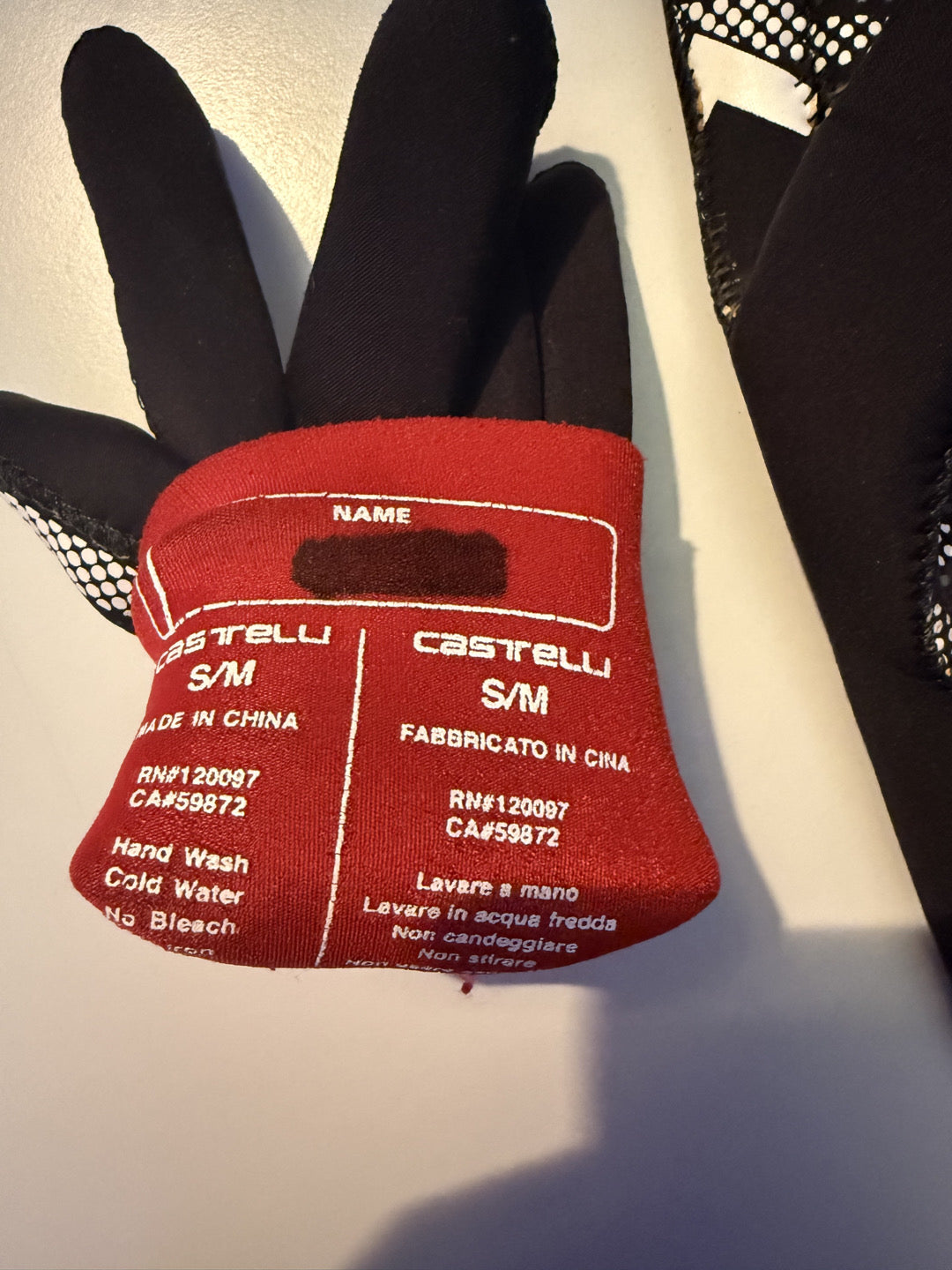 guanti bici Castelli invernali S-M usati