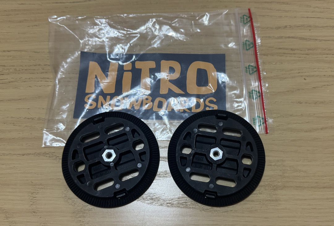 Attacchi snowboard Nitro universal disk nuovi