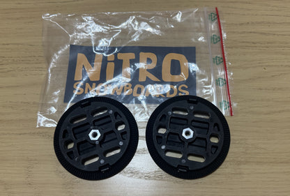 Attacchi snowboard Nitro universal disk nuovi