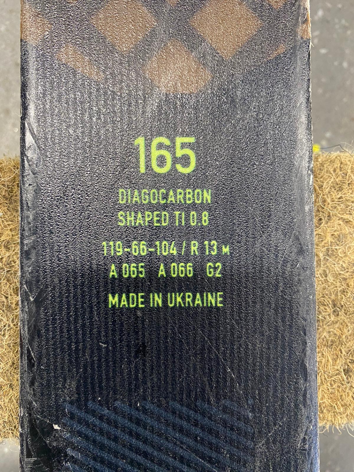 165cm Fischer RC4 SC r13 2023 usato