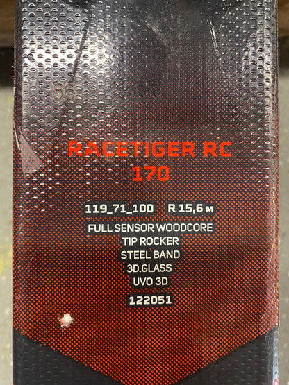 170cm Volkl Racetiger RC 2023 usato