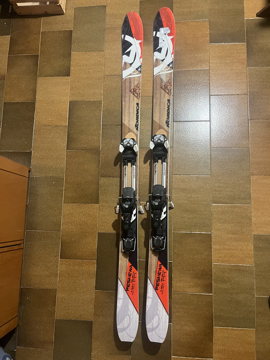 sci alpinismo Nordica 177cm + attacchi + pelli usati
