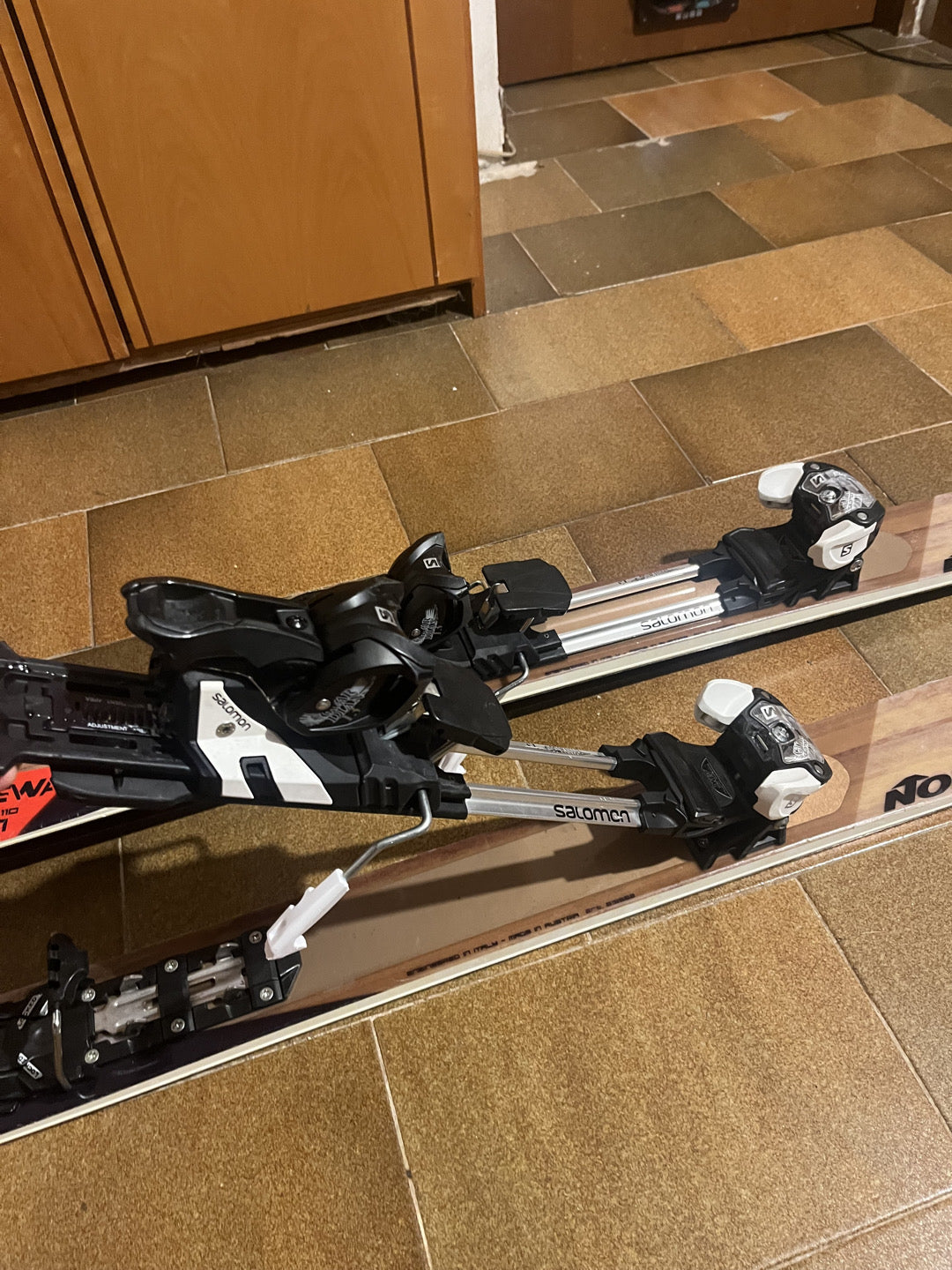 sci alpinismo Nordica 177cm + attacchi + pelli usati