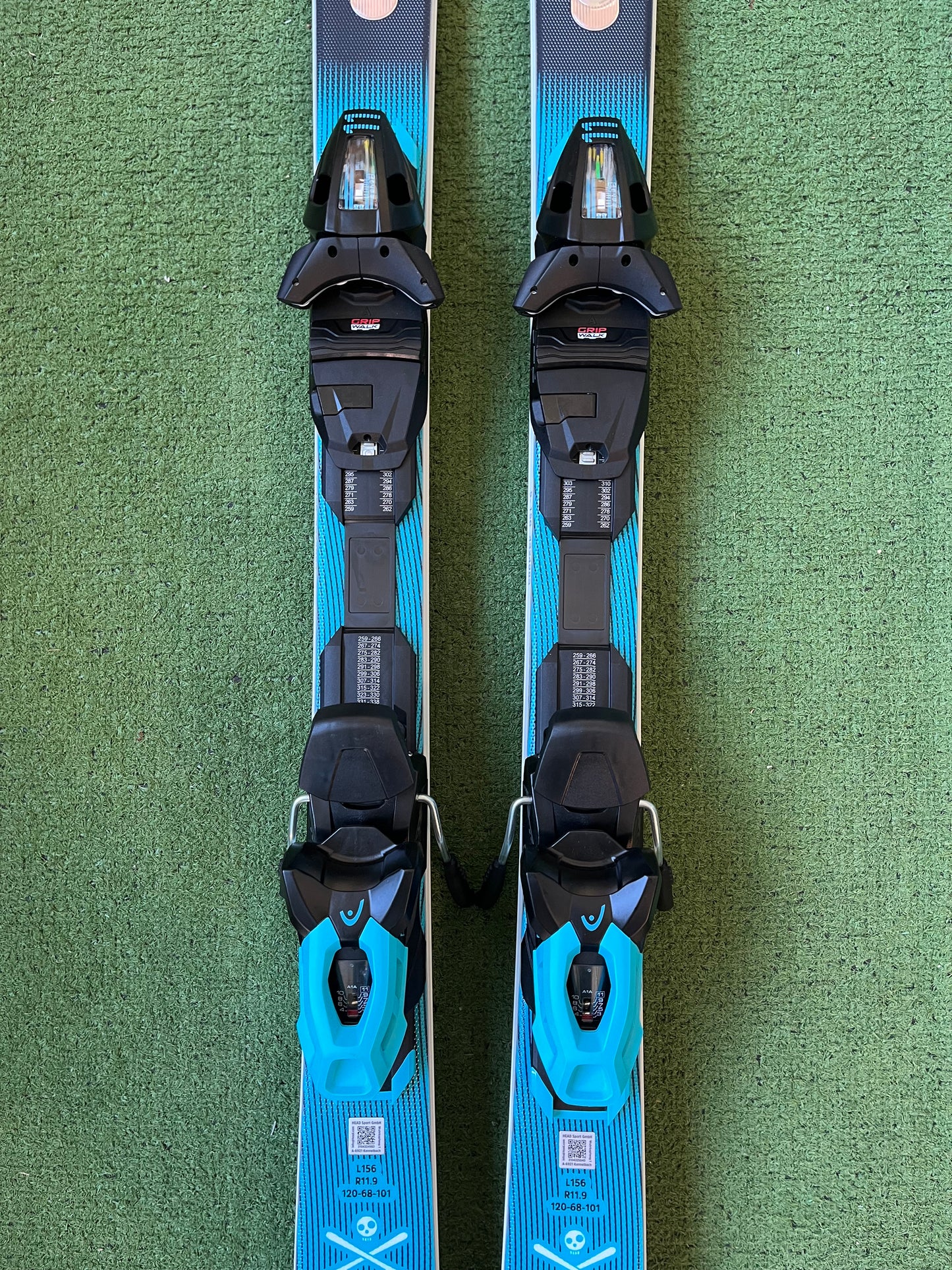 156cm Head WC Rebels e.GSR r11.9 + PR 11 sci NUOVO