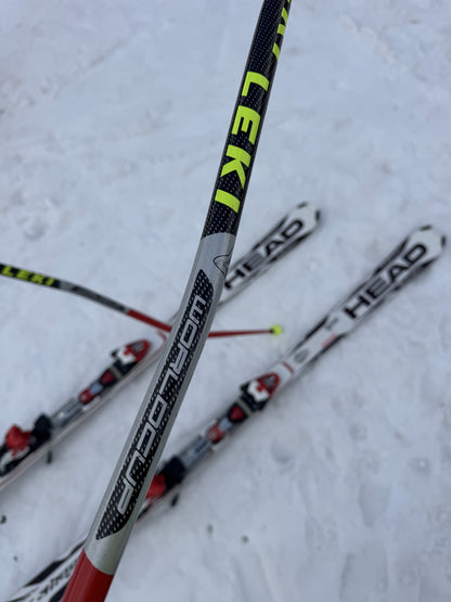 bastoncini da sci Leki world cup 120cm usati
