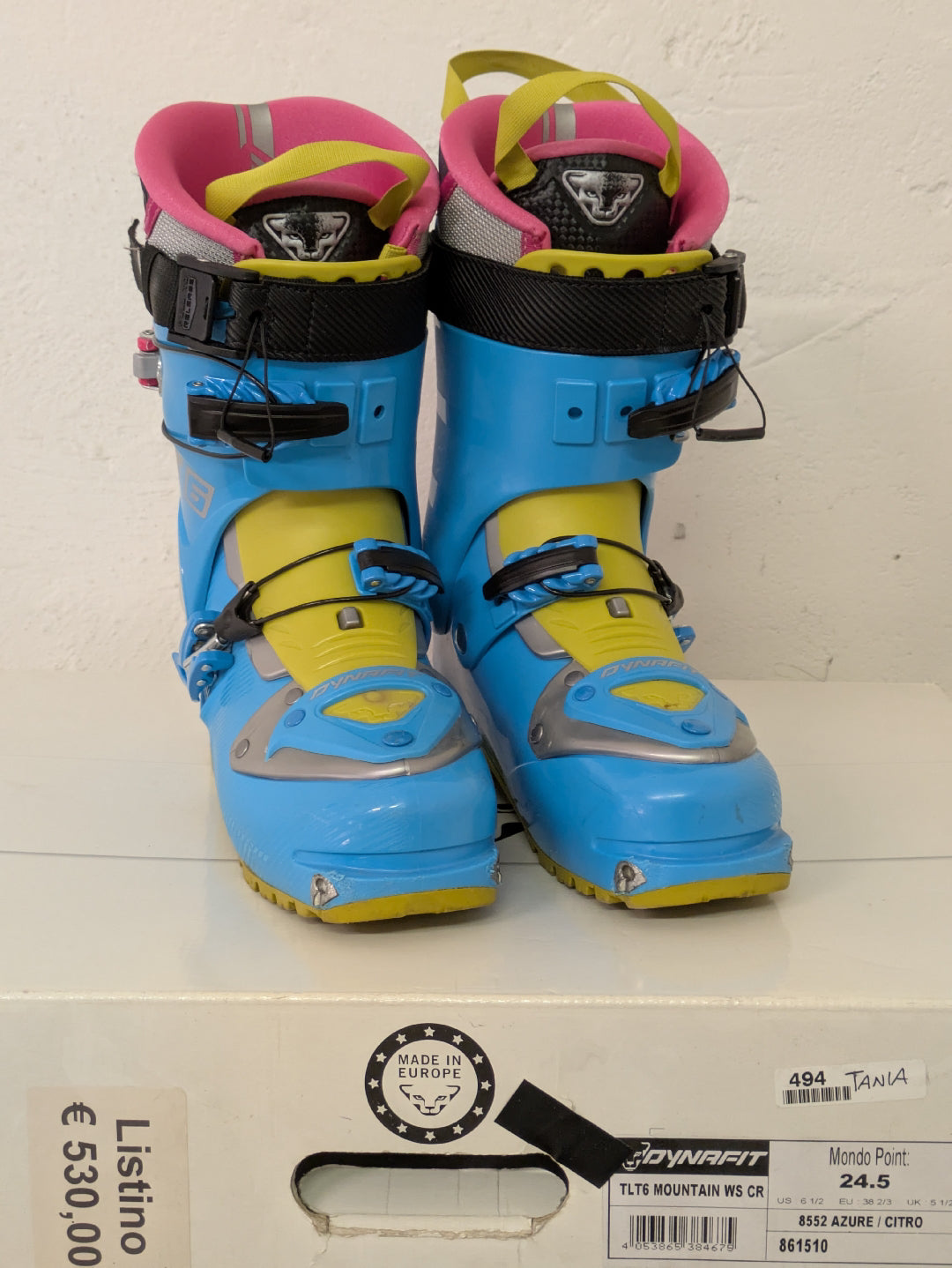 Scarponi scialpinismo Dynafit TLT6 taglia 24.5 usati