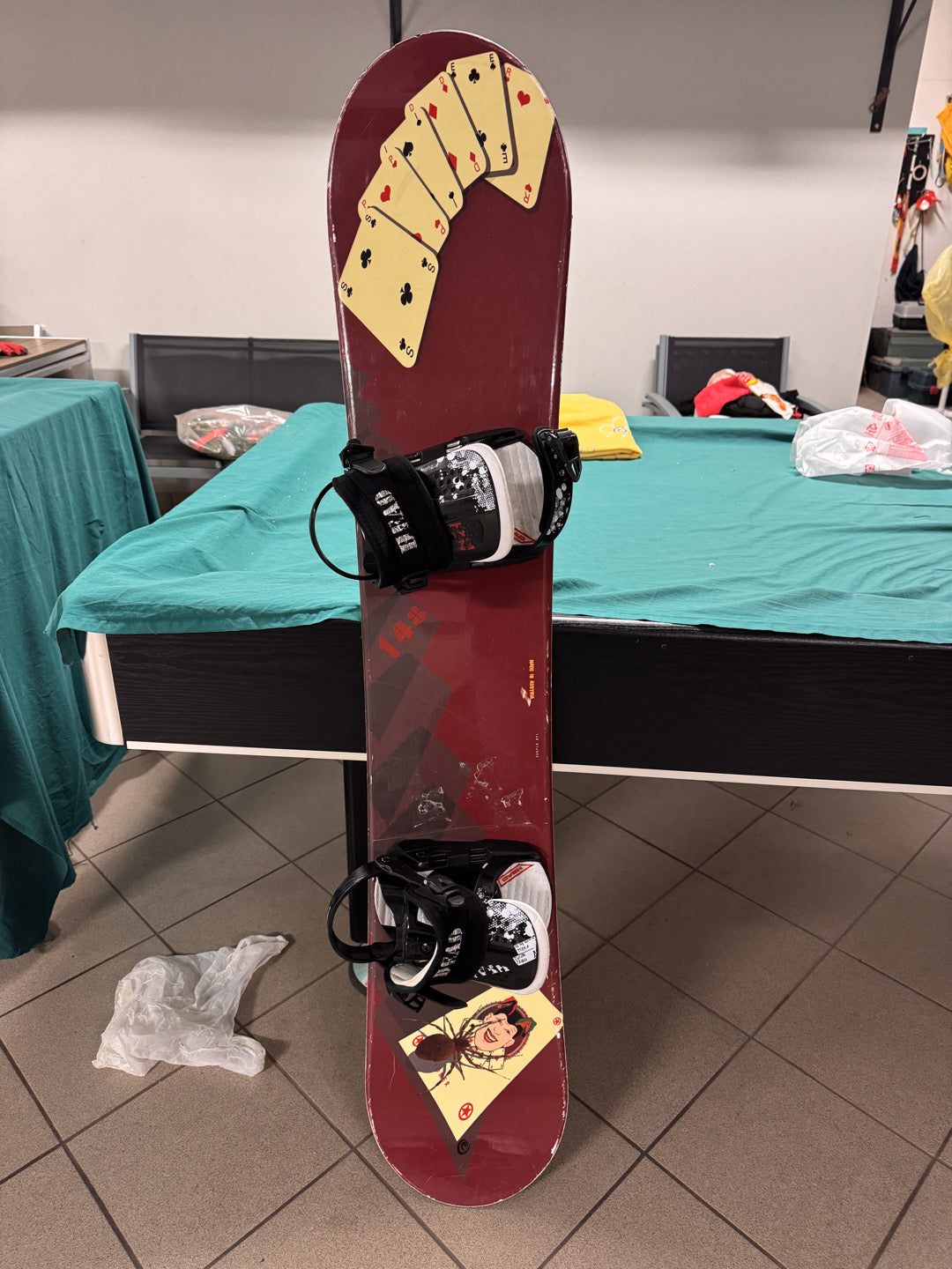 Tavola snowboard spider 148cm usata