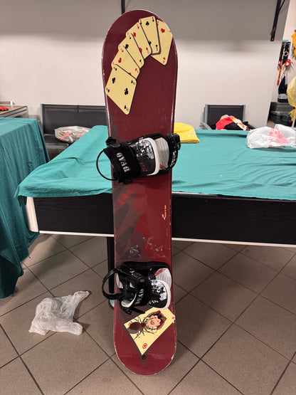 Tavola snowboard spider 148cm usata
