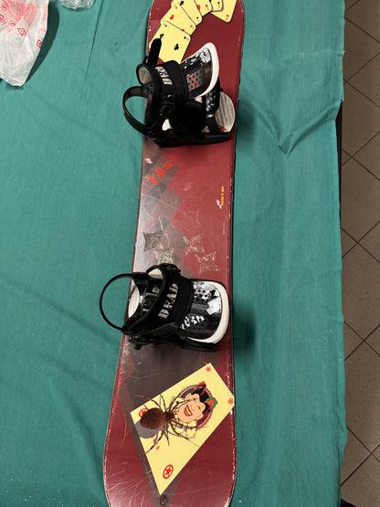Tavola snowboard spider 148cm usata