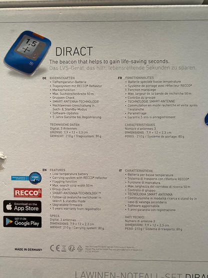 Arva ortovox kit completo nuovo