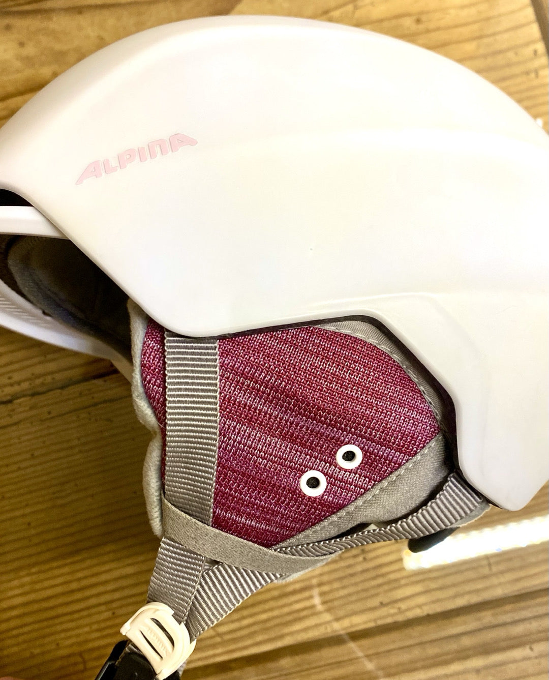 Alpina - casco sci donna tg S/M white/pink