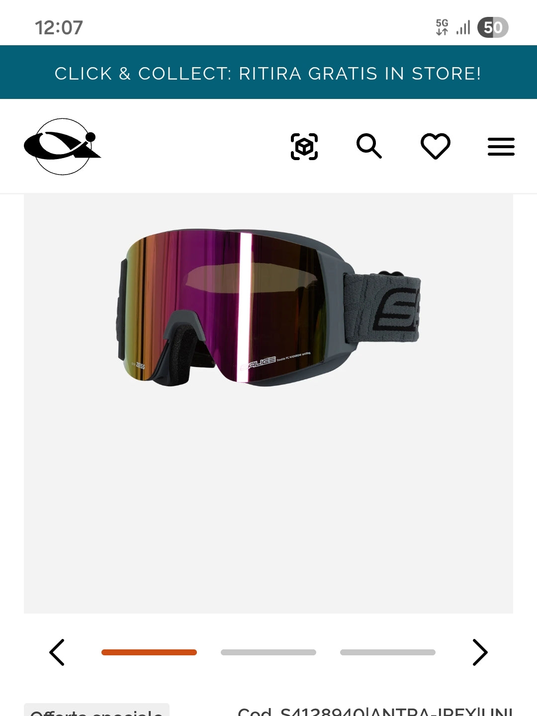 Maschera da sci Salice usata