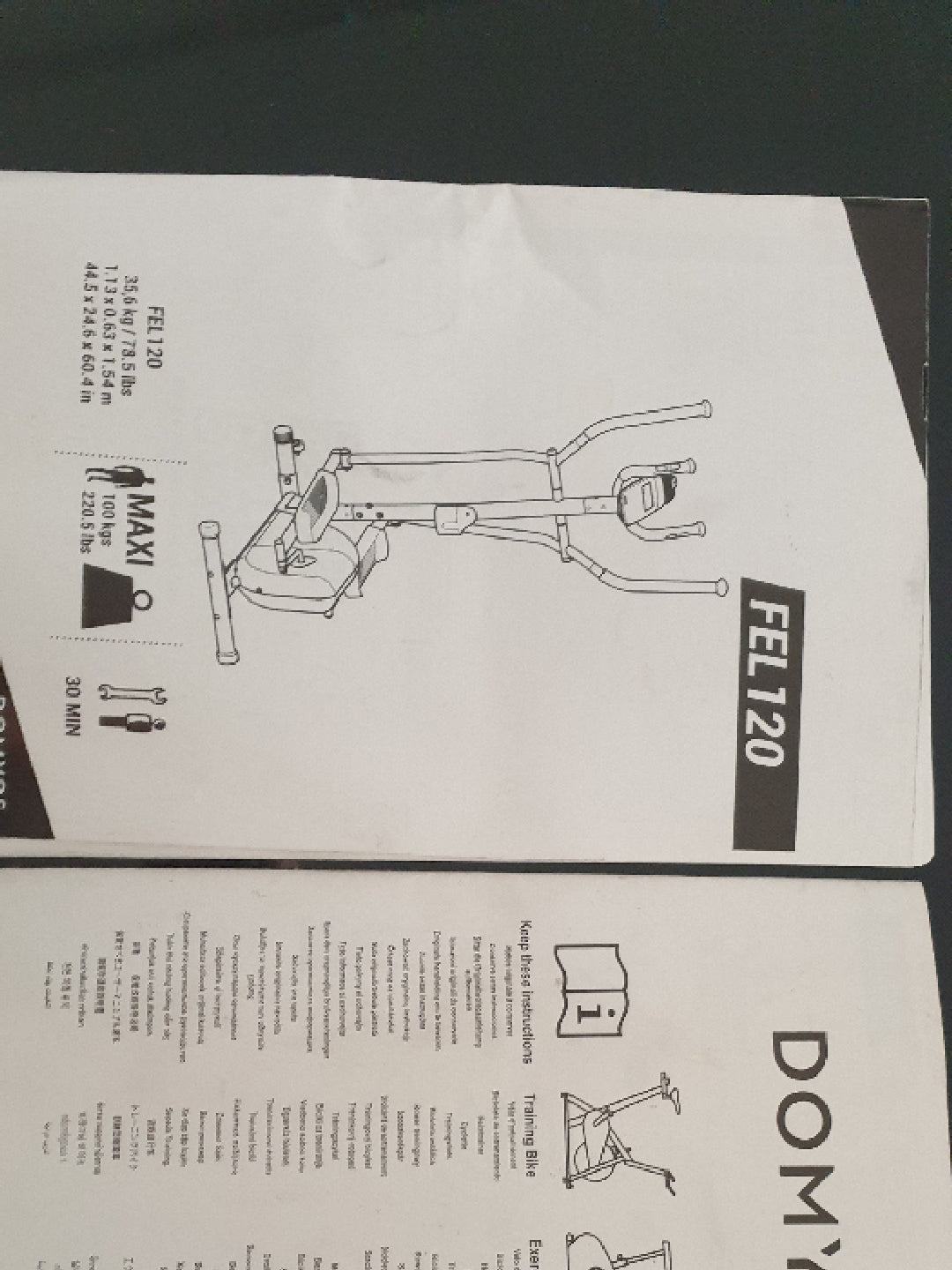 Ellittica Domyos 120 usata