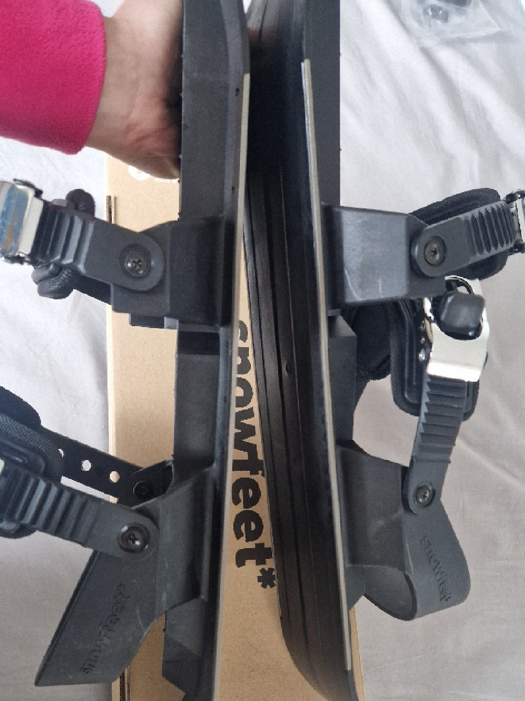 Snowfeet 50 cm - Sci corti / Pattini da neve usati 1 volta