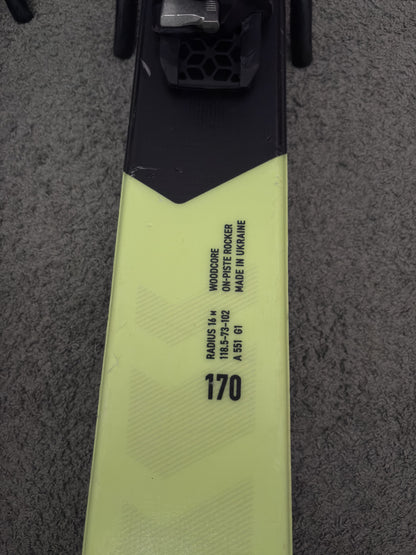 Sci Fischer RC4 Speed 170 cm + attacchi RS9 Usati