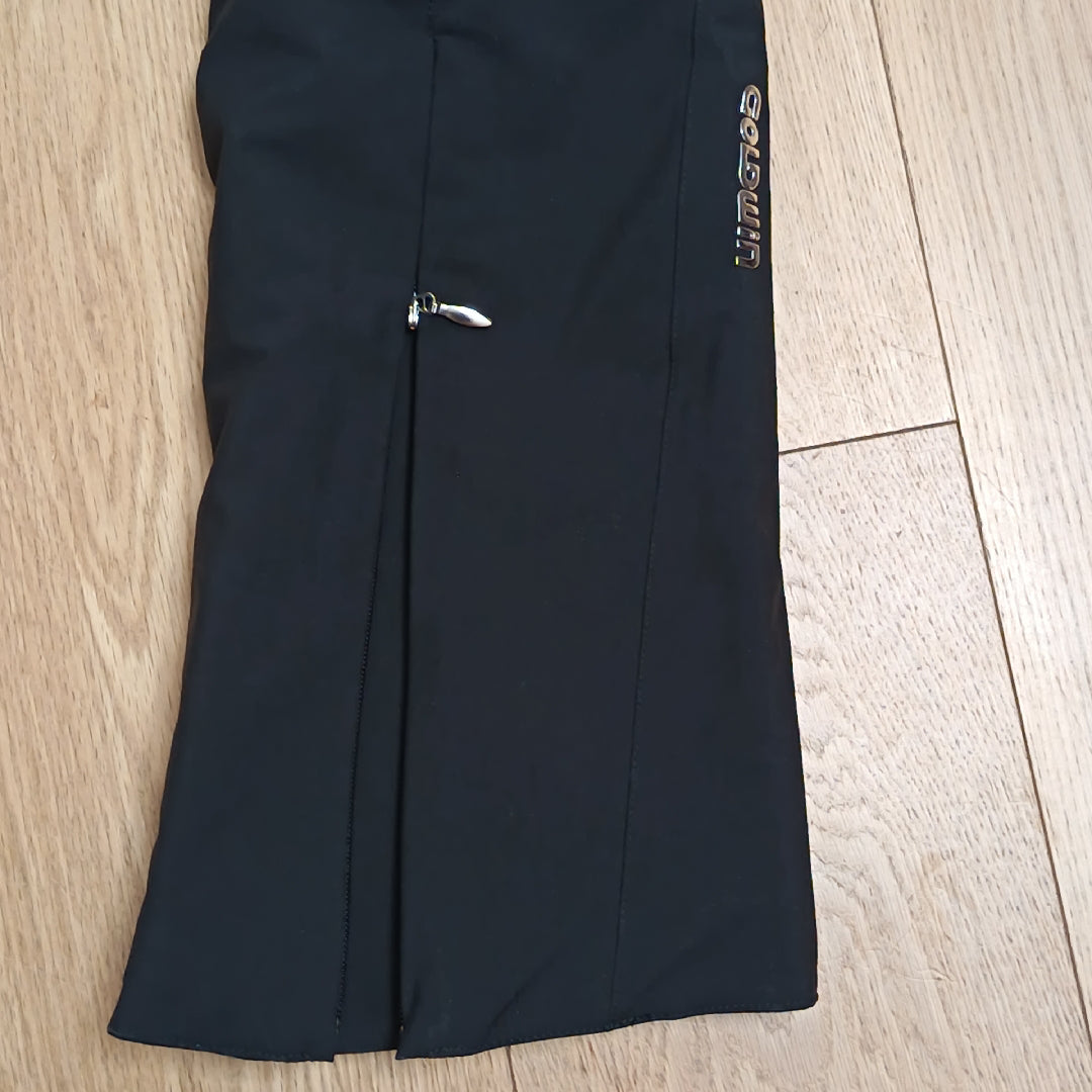 pantaloni sci donna neri GOLDWIN taglia 40 XS usati